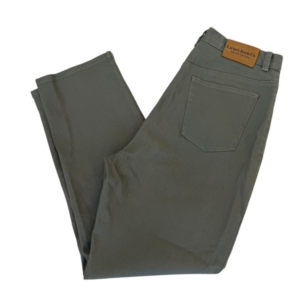 Lauren Jeans Co Ralph Lauren Sage Green Straight Leg Jeans - Size 12